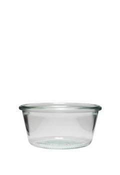 WECK-Sturzglas 1/5 Liter/290ml nieder, Mündung 100mm  Lieferung ohne Deckel, Gummi und Klammern, bitte separat bestellen!
